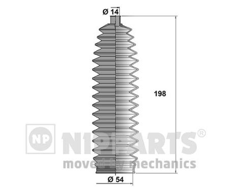 NIPPARTS Kormánymű porvédő N2843015_NIP