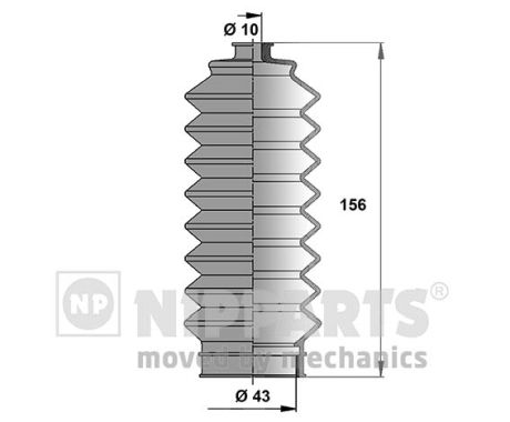 NIPPARTS Kormánymű porvédő készlet N2844012_NIP