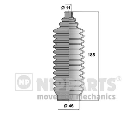 NIPPARTS Kormánymű porvédő készlet N2845004_NIP