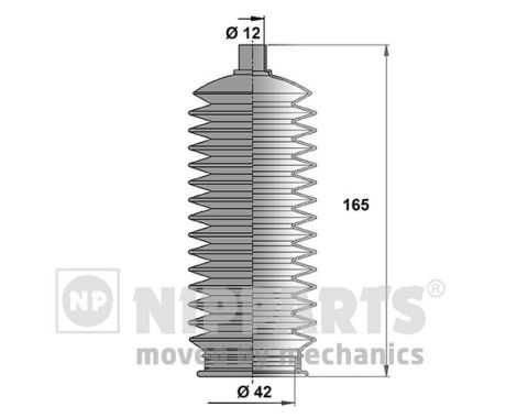 NIPPARTS Kormánymű porvédő készlet N2847015_NIP