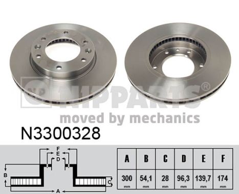 NIPPARTS Első féktárcsa N3300328_NIP