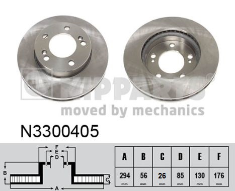 NIPPARTS Első féktárcsa N3300405_NIP