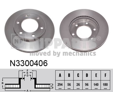 NIPPARTS Első féktárcsa N3300406_NIP