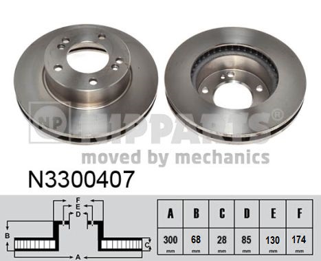 NIPPARTS Első féktárcsa N3300407_NIP