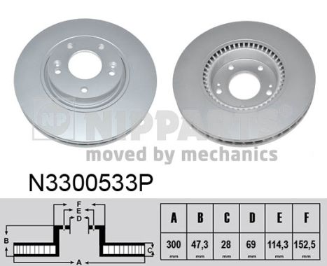 NIPPARTS Első féktárcsa N3300533P_NIP