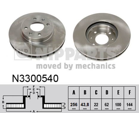 NIPPARTS Első féktárcsa N3300540_NIP