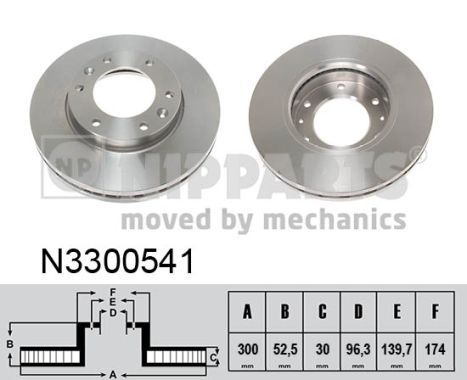 NIPPARTS Első féktárcsa N3300541_NIP