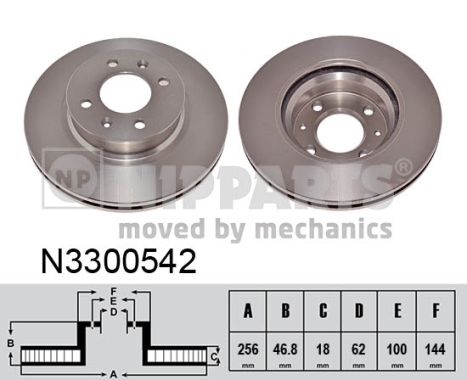 NIPPARTS Első féktárcsa N3300542_NIP