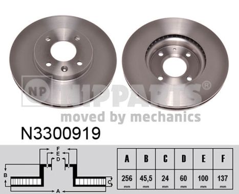 NIPPARTS Első féktárcsa N3300919_NIP