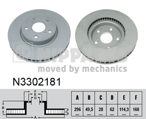 NIPPARTS Első féktárcsa N3302181_NIP