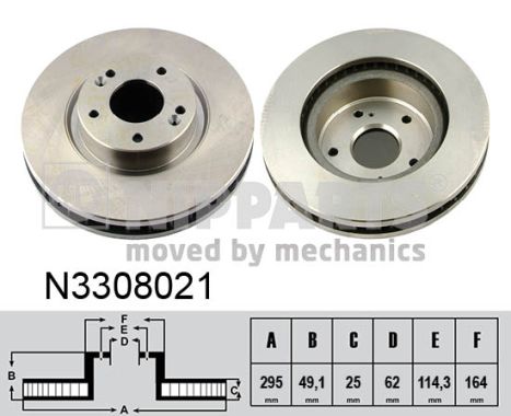 NIPPARTS Első féktárcsa N3308021_NIP