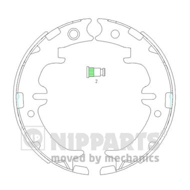 NIPPARTS Fékpofa N3502083_NIP