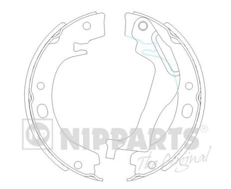 NIPPARTS Fékpofa N3502085_NIP