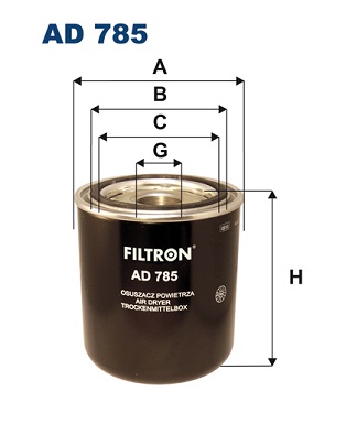 FILTRON Légszárító patron, kompresszor AD785_FIL