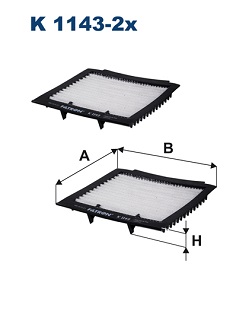 FILTRON Pollenszűrő K1143-2X