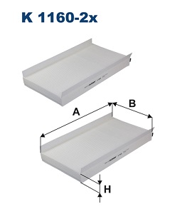 FILTRON Pollenszűrő K1160-2X_FIL