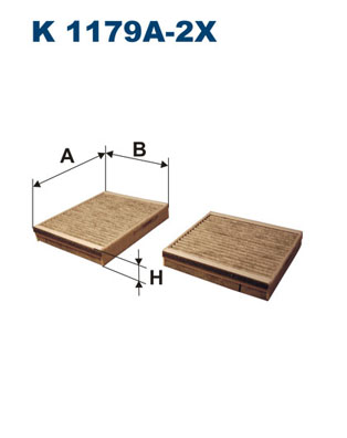 FILTRON Pollenszűrő K1179A-2X_FIL