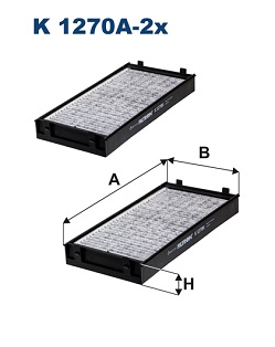 FILTRON Pollenszűrő K1270A-2X_FIL