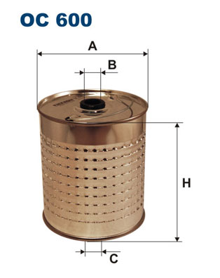 FILTRON Olajszűrő betét OC600_FIL