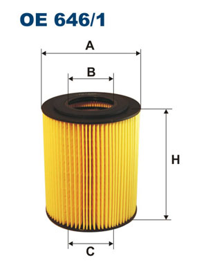 FILTRON Olajszűrő betét OE646/1_FIL