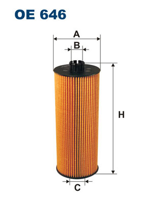 FILTRON Olajszűrő betét OE646_FIL