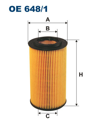 FILTRON Olajszűrő betét OE648/1_FIL