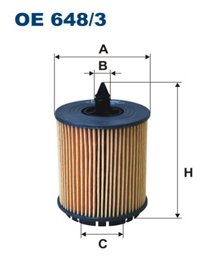 FILTRON Olajszűrő betét OE648/3_FIL