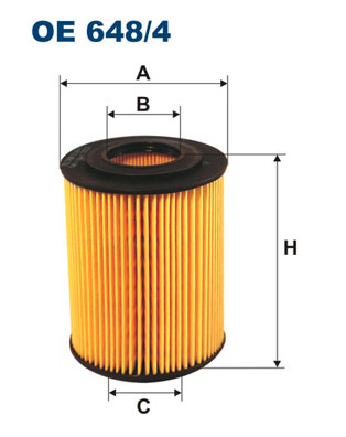 FILTRON Olajszűrő betét OE648/4_FIL