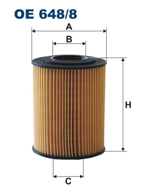 FILTRON Olajszűrő betét OE648/8_FIL