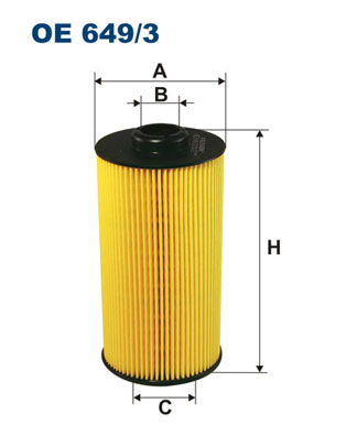 FILTRON Olajszűrő betét OE649/3_FIL