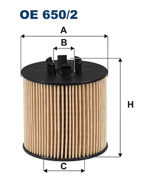 FILTRON Olajszűrő betét OE650/2_FIL