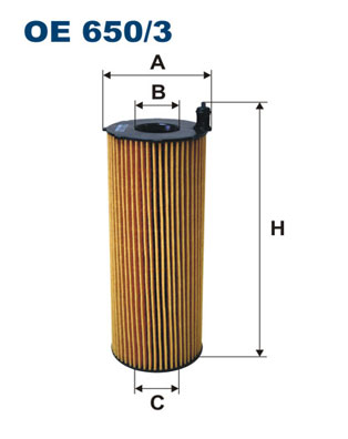 FILTRON Olajszűrő betét OE650/3_FIL