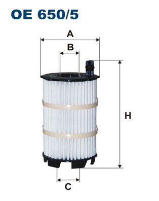 FILTRON Olajszűrő betét OE650/5_FIL