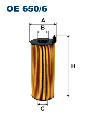 FILTRON Olajszűrő betét OE650/6_FIL