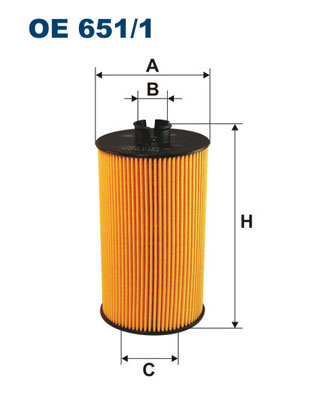 FILTRON Olajszűrő betét OE651/1_FIL