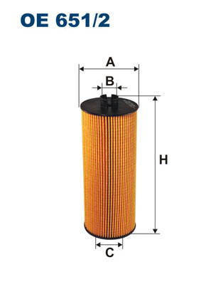 FILTRON Olajszűrő betét OE651/2_FIL