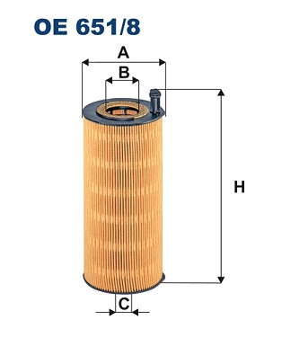 FILTRON Olajszűrő betét OE651/8_FIL