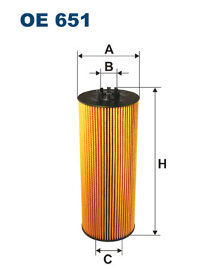 FILTRON Olajszűrő betét OE651_FIL