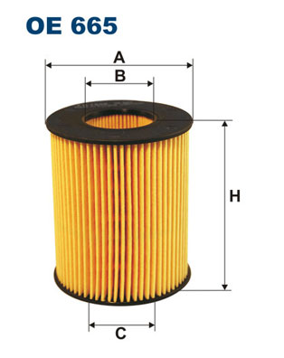 FILTRON Olajszűrő betét OE665_FIL