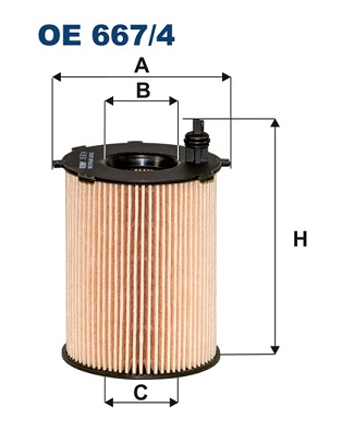 FILTRON Olajszűrő betét OE667/4_FIL