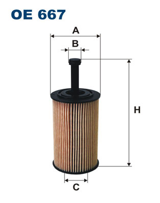 FILTRON Olajszűrő betét OE667_FIL