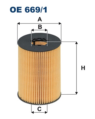 FILTRON Olajszűrő betét OE669/1_FIL