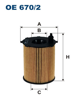 FILTRON Olajszűrő betét OE670/2_FIL