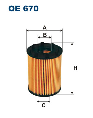 FILTRON Olajszűrő betét OE670_FIL