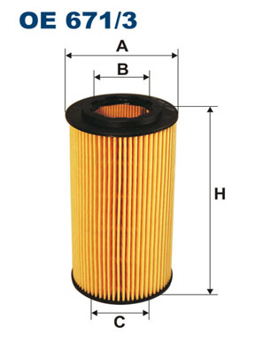 FILTRON Olajszűrő betét OE671/3_FIL