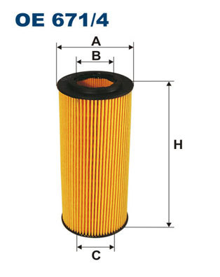 FILTRON Olajszűrő betét OE671/4_FIL