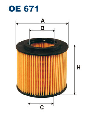 FILTRON Olajszűrő betét OE671_FIL