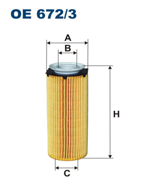 FILTRON Olajszűrő betét OE672/3_FIL