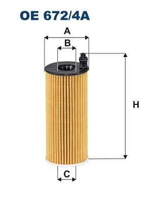 FILTRON Olajszűrő betét OE672/4A_FIL