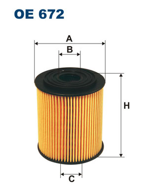 FILTRON Olajszűrő betét OE672_FIL